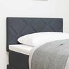 vidaXL LED Headboard with Headboard Dark Grey 80 cm Faux Leather
