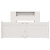 vidaXL Bookcase Bed without Mattress White 150x200cm King Size Solid Wood Pine