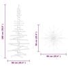 vidaXL Wooden Christmas Tree for Decoration 180 cm Solid Wood Pine