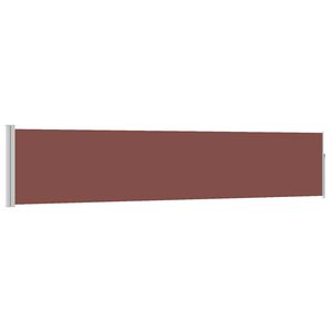 vidaXL Patio Retractable Side Awning 100x500 cm Brown