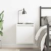 vidaXL Wall-Mounted Bedside Cabinet White 38x34x40 cm