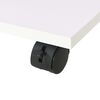 vidaXL Rolling Shelf 50x35x42 cm White