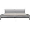 vidaXL Bed Frame without Mattress Grey Sonoma 180x200 cm Super King