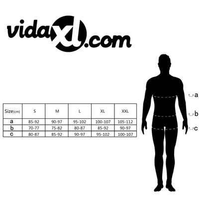vidaXL Men's Shorty Wetsuit S 165 - 170 cm 2.5 mm
