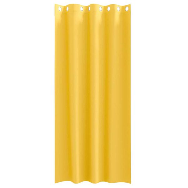 vidaXL Blackout Curtains with Rings 2 pcs Mustard Yellow 225 x 140 cm