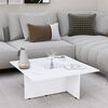 vidaXL Coffee Table White 79.5x79.5x30 cm Engineered Wood