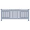vidaXL MDF Radiator Cover Grey 205 cm
