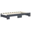 vidaXL Daybed with Trundle without Mattress Dark Grey 90x190 cm Single
