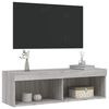 vidaXL TV Cabinet with LED Lights Grey Sonoma 100x30x30 cm