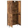 vidaXL Highboard 2 pcs Old Wood Engineered Wood