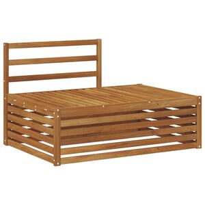 vidaXL Outdoor End sofa Natural 115 x 83 x 73 cm Solid Acacia Wood