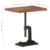 vidaXL Side Table Brown 45x35x49 cm Solid Acacia Wood & Cast Iron