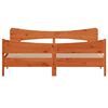 vidaXL Bed Frame without Mattress Wax Brown 180x200 cm Super King Solid Wood Pine