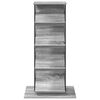vidaXL Magazine Rack Grey Sonoma 68 x 40 x 123.5 cm Engineered Wood
