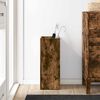 vidaXL Umbrella Stand Smoked Oak 25 x 24.5 x 64 cm Engineered Wood