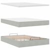 vidaXL Ottoman Bed with Mattresses Light Grey 140x200cm Velvet