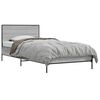vidaXL Bed Frame with Headboard Grey Sonoma 80 x 200 cm