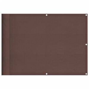 vidaXL Balcony Screen Brown 75x700 cm 100% Polyester Oxford