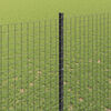 vidaXL Fence with Post Grey 1.5 x 25 m Steel