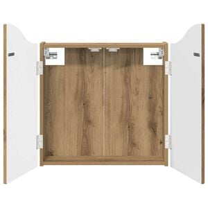 vidaXL Dartboard Cabinet Artisan Oak 56 x 12 x 63 cm Engineered Wood