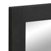 vidaXL Bathroom Mirror Black 50x70x2.5 cm Engineered Wood and brass