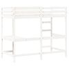 vidaXL Loft Bed without Mattress White 100x200 cm Solid Wood Pine