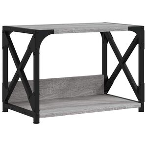 vidaXL Printer Stand 2-Tier Grey Sonoma 44x26x31.5 cm Engineered Wood