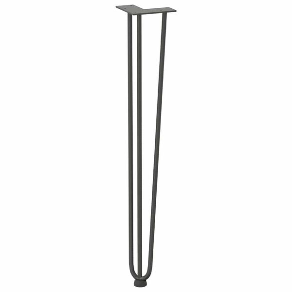 vidaXL hairpin legs for console tables for Console Table 4 pcs Anthracite 72 cm Solid Steel