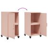 vidaXL Sideboard Pink 36x39x72 cm Steel