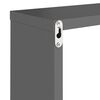 vidaXL Wall Cube Shelves 2 pcs Grey 30x15x30 cm