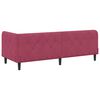vidaXL Corner Bed Frame with Headboard Wine Red 80 x 200 cm Velvet