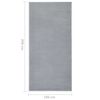 vidaXL Runner Rug BCF Grey 100x200 cm