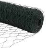 vidaXL Hexagon Fence Green 1.2 x 10 m PVC