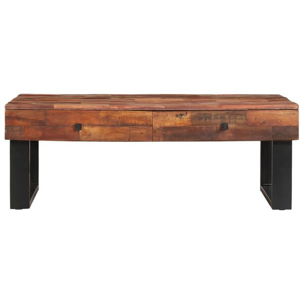 vidaXL Coffee Table 110x60x40 cm Solid Reclaimed Wood