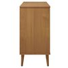 vidaXL Sideboard MOLDE Brown 90x40x80 cm Solid Wood Pine