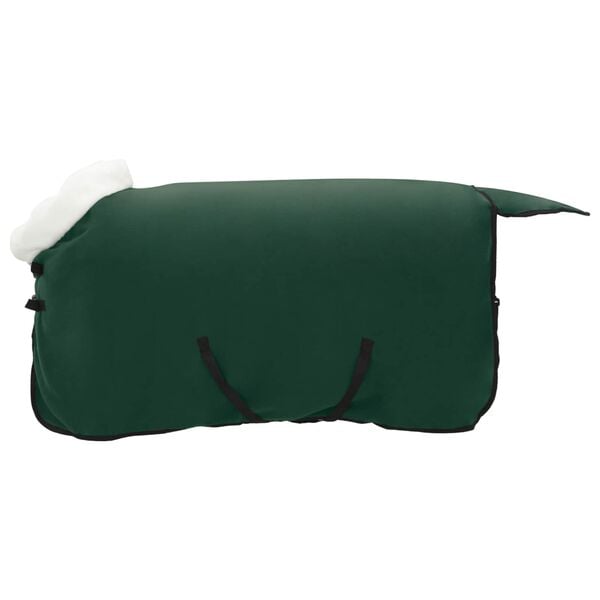 vidaXL Horse Blanket Full Dark Green 85 cm Polar fleece