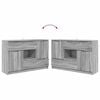vidaXL Sideboard Grey Sonoma 100 x 30 x 65.6 Engineered Wood