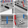 vidaXL Foosball Table Grey Sonoma 125 x 60.5 x 80 cm Engineered Wood