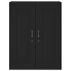 vidaXL Wall Mounted Cabinet Black 69.5x34x90 cm Engineered Wood