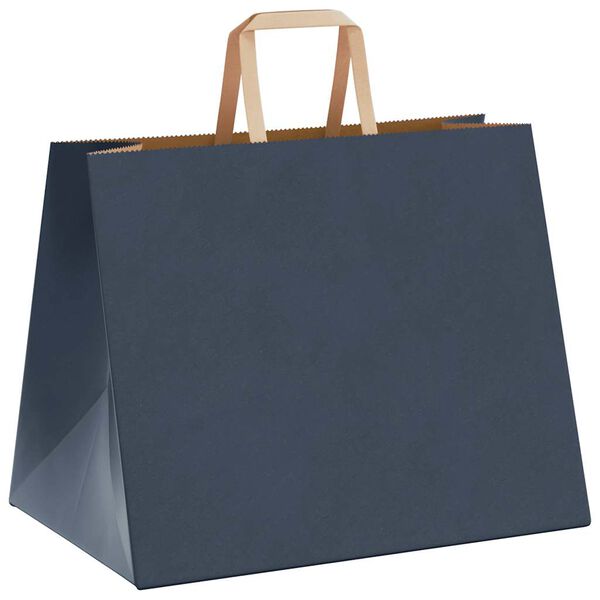 vidaXL Paper Bags 50 pcs with Handles Blue 32x22x24 cm