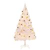 vidaXL Artificial Pre-lit Christmas Tree with Baubles White 210 cm