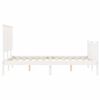 vidaXL Bed Frame without Mattress White Small Double Solid Wood Pine