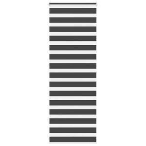 vidaXL Zebra Blind Black 85x200 cm Fabric Width 80.9 cm Polyester
