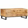 vidaXL Coffee Table 100x55x40 cm Solid Wood Rough Mango