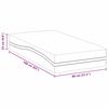 vidaXL Mattress White and Grey 80 x 160 cm Foam