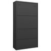 vidaXL Office Cabinet Anthracite 90x40x180 cm Steel