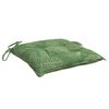 vidaXL Chair Cushions 6 pcs Leaf Pattern 40x40x7 cm Fabric