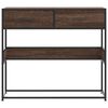 vidaXL Console Table Brown Oak 90x35x80 cm Engineered Wood