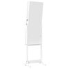 vidaXL Mirror Jewellery Cabinet Free Standing White 42x38x152 cm