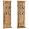 vidaXL Coat Rack | Set of 2 | Brown | Solid mango wood | Medium